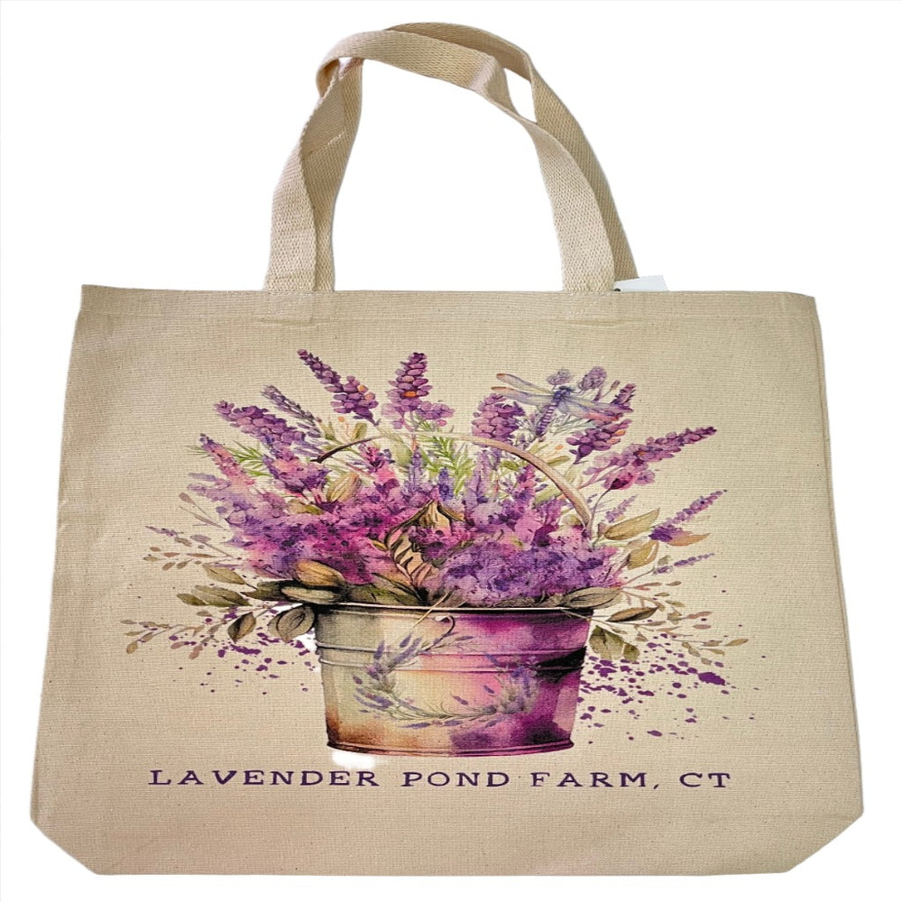 Lavender Pond Farm Canvas Tote Bag