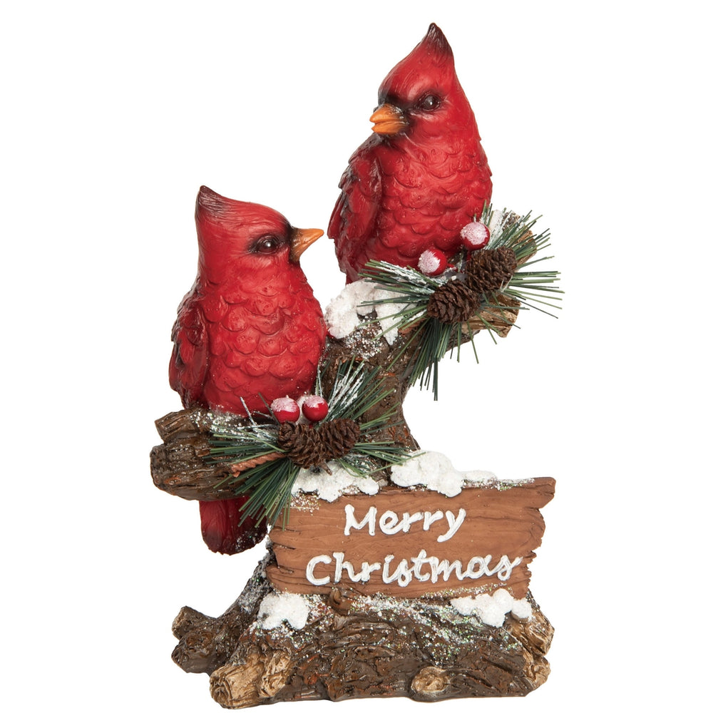 Merry Christmas Cardinal Figurine