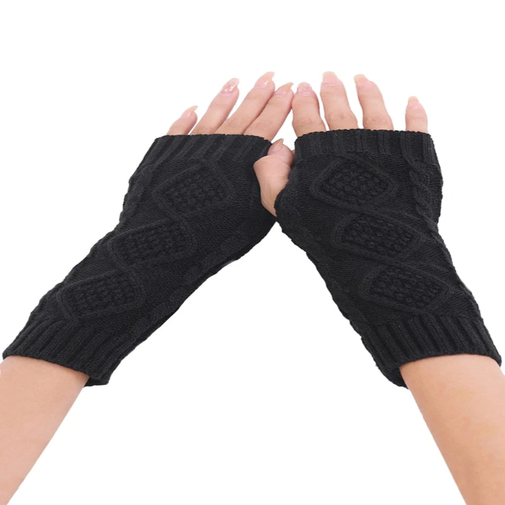 Knitted Fingerless Gloves